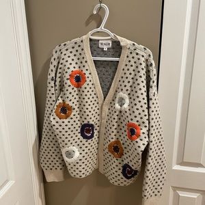 Anthropologie Floral Embroidered Cardigan (one size)